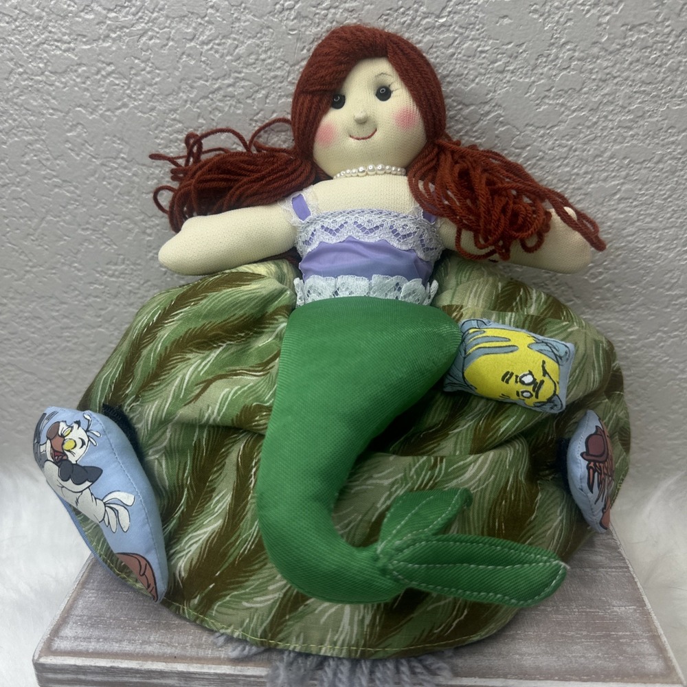 $22 🌙 Little Mermaid 11" Topsy Turvy Doll Story Telling‎ Scary Ursula Sea Witch